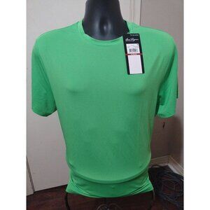 New Ben Hogan Performance Mens Medium M Green T-Shirt Moisture Wicking UPF 30